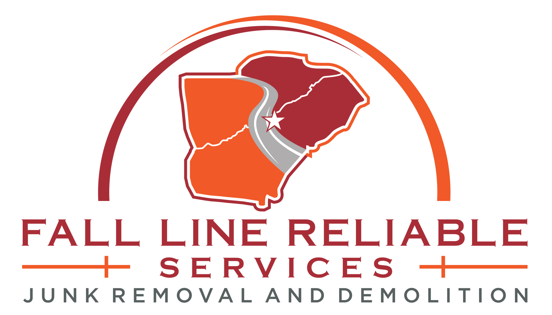 Fall Line Reliable Services Logo - best residential and commercial junk hauling services in north augusta and the csra, fall line reliable services