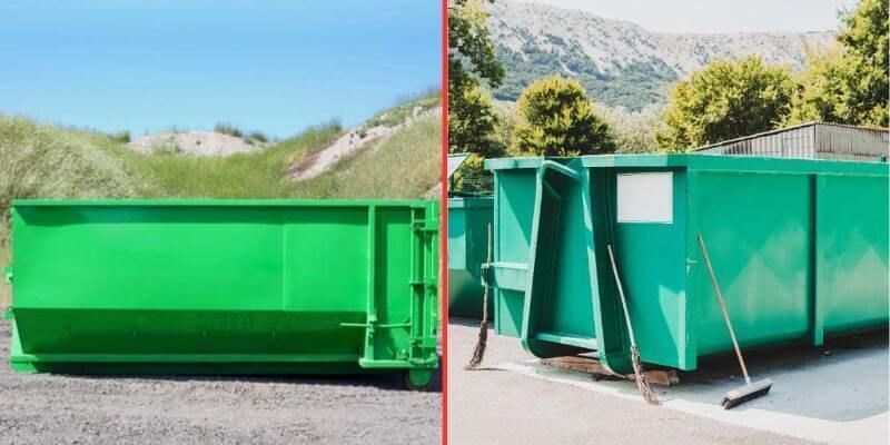 Residential vs commercial dumpster