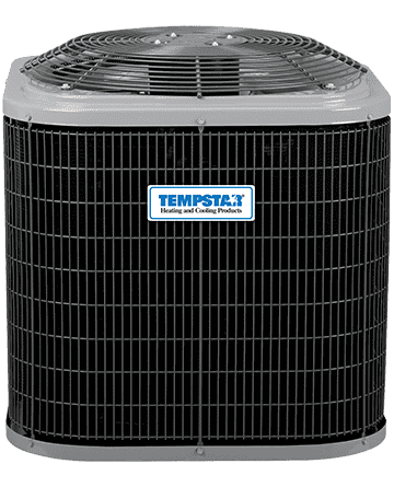 a tempstar air conditioner is shown on a white background .
