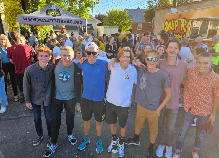 a group of people outdoors