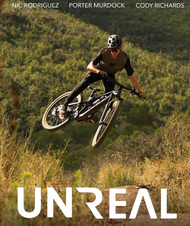 bike in the air with text