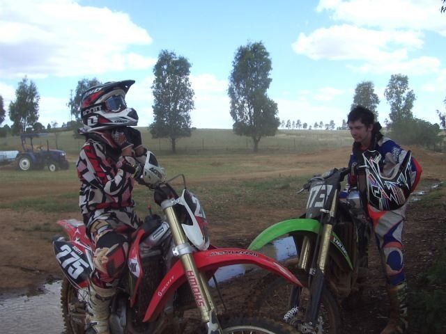 two racers after race