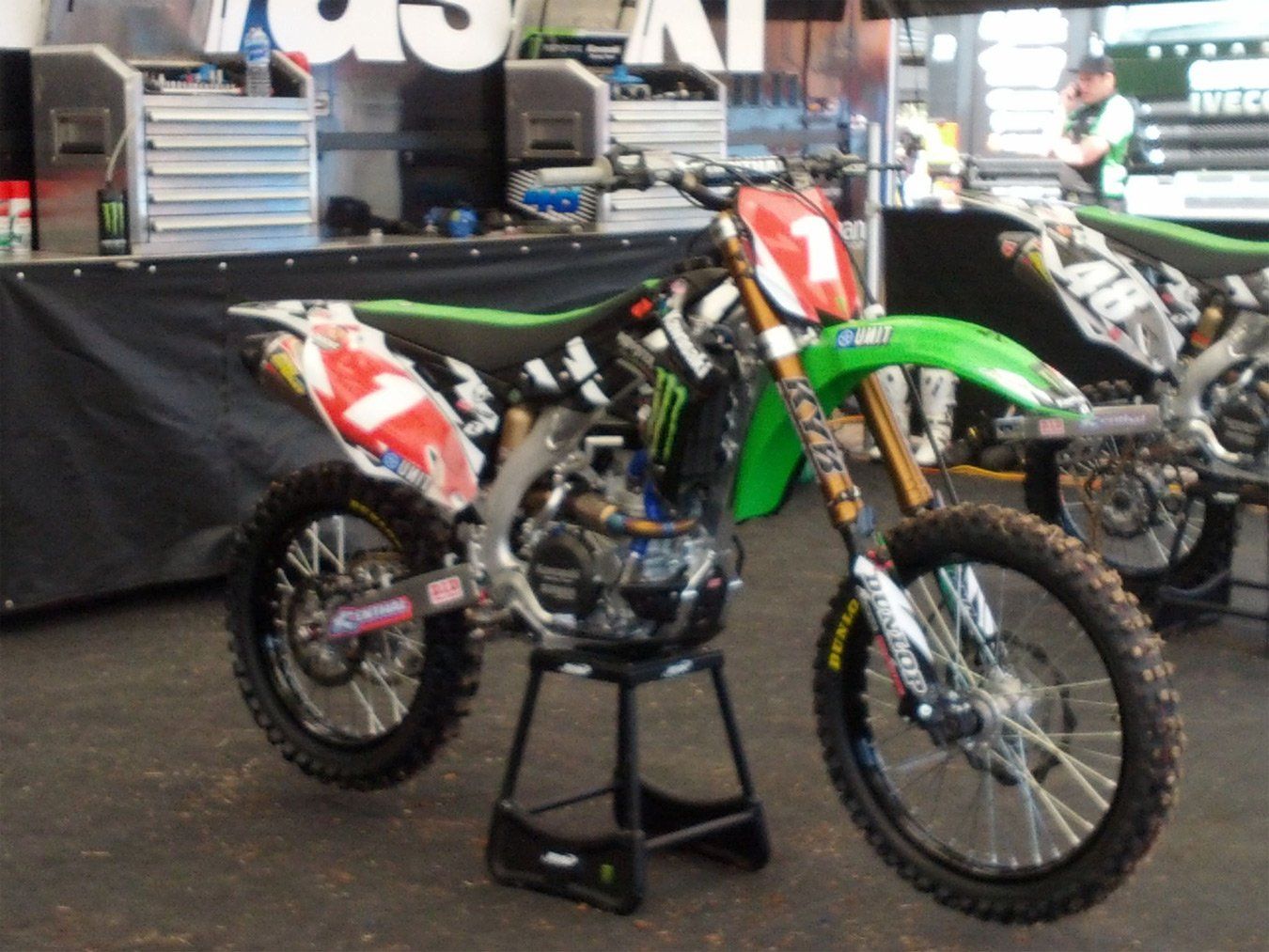 orange and green bike