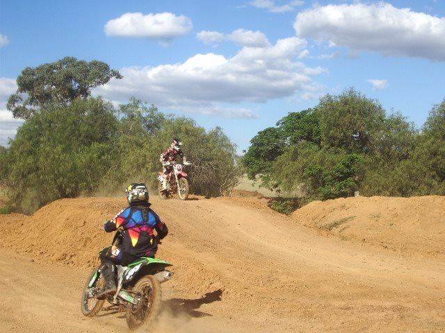 racers and dusty race track