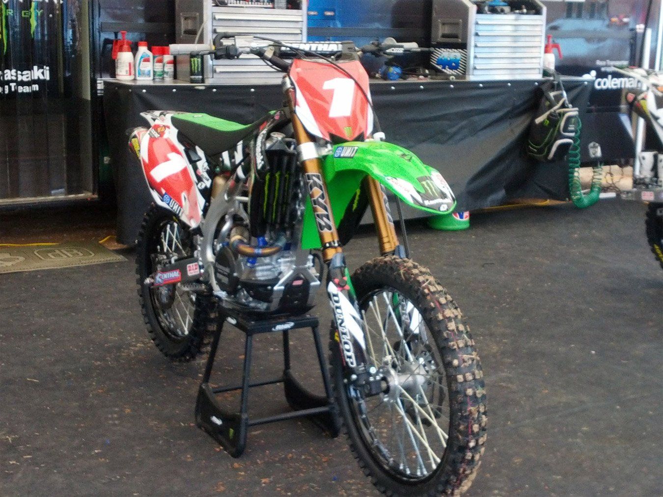 orange and green bike