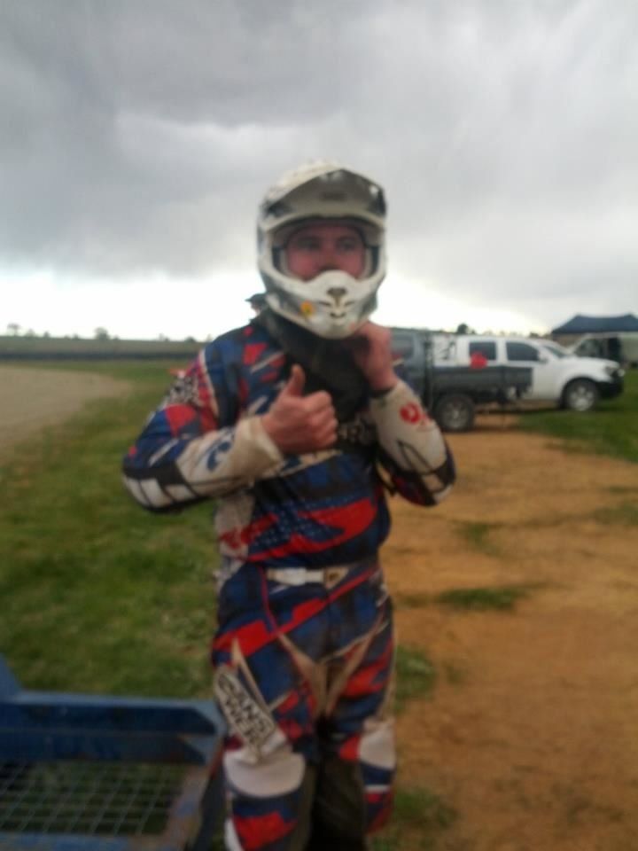 racer wearing a helmet