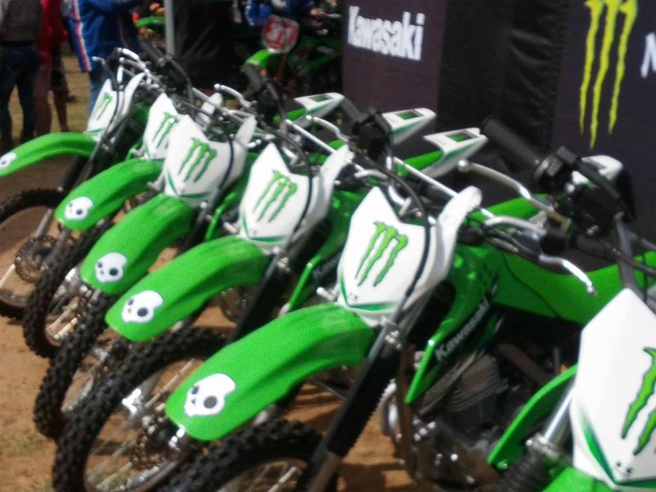 green racing bikes