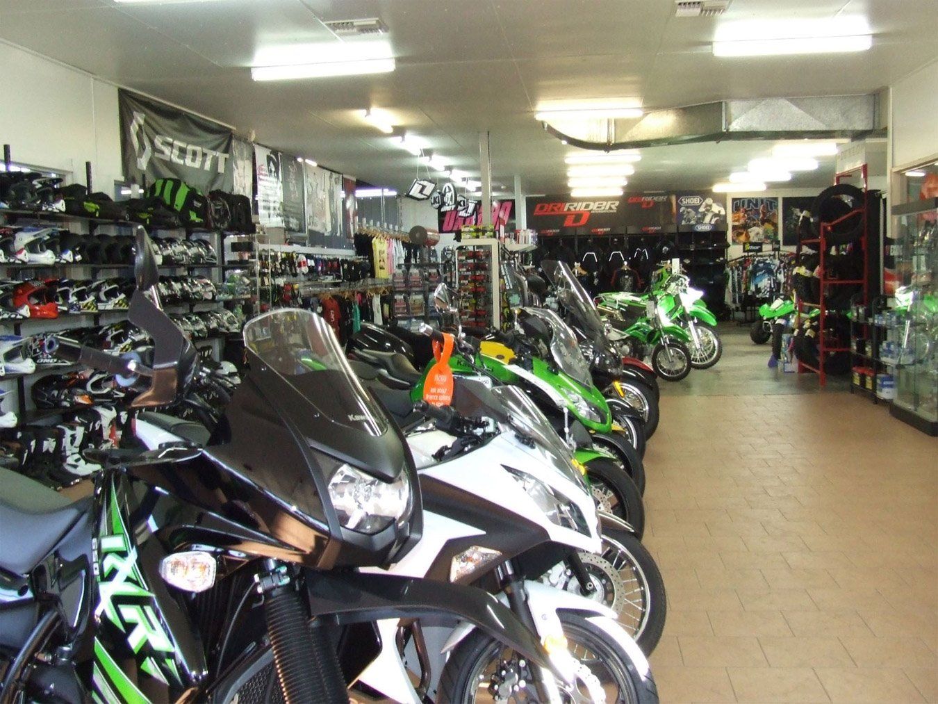 motors inside the shop