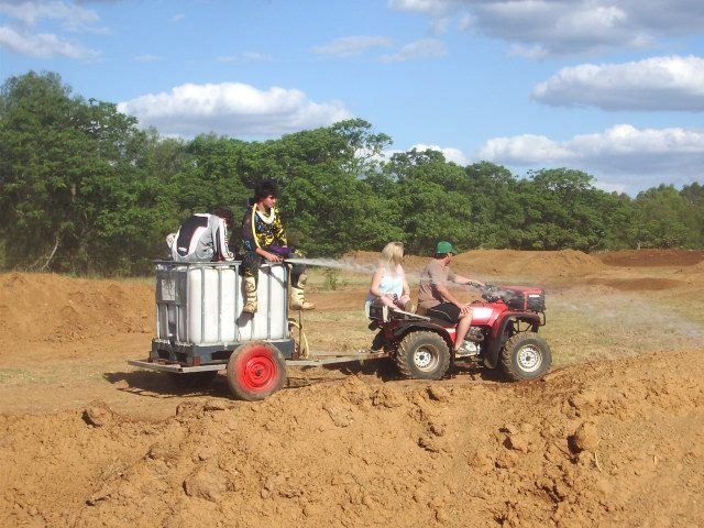 truck and water pump