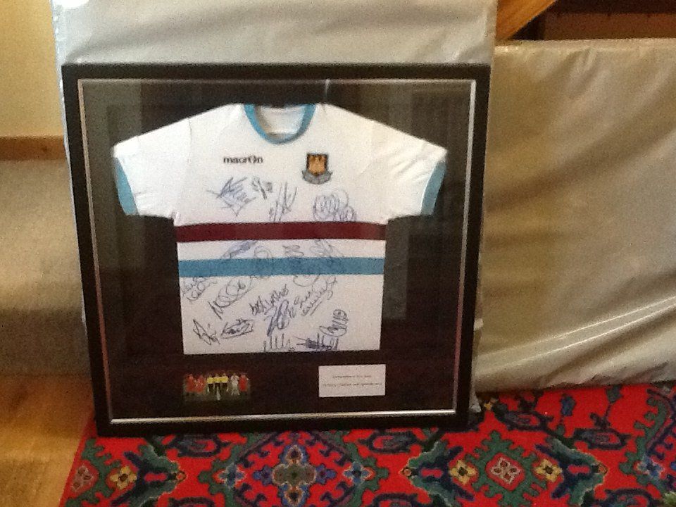 We can frame your memorable t-shirts