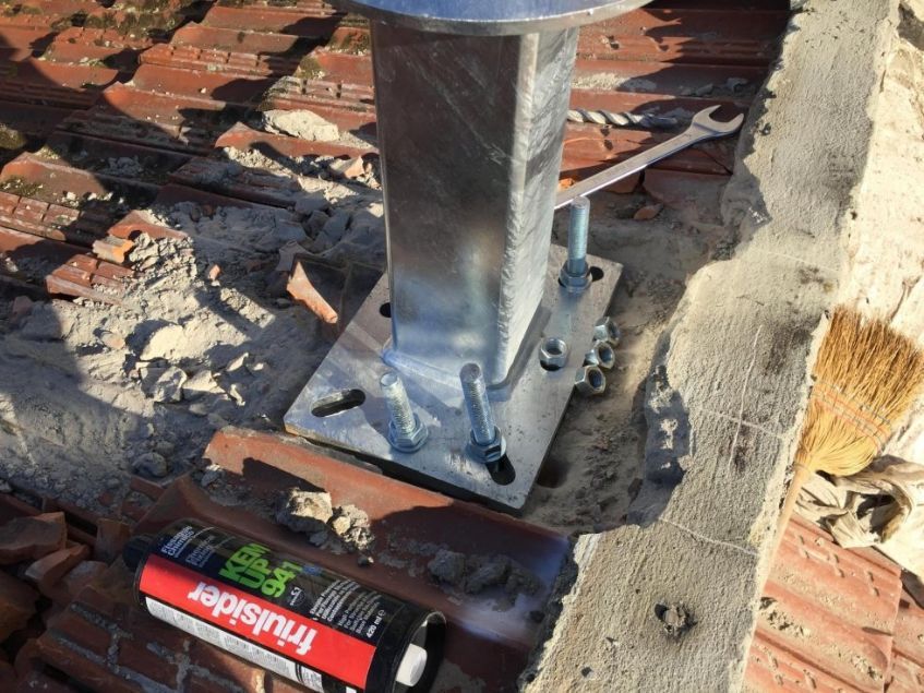 Installazione comignolo