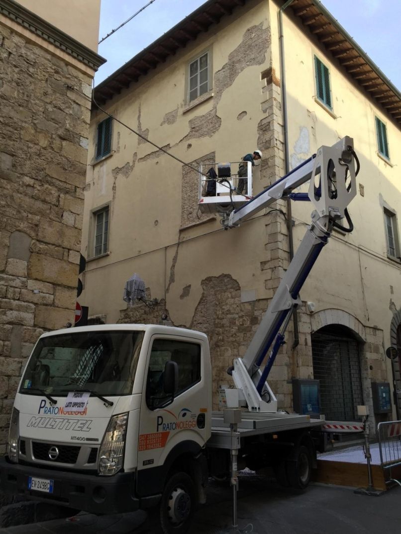 Restauro con piattaforma