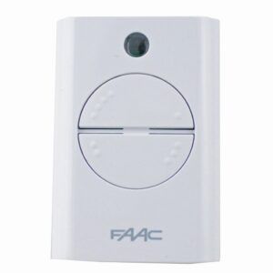 A White Faac Remote Control with Two Buttons — Gold Coast Door Centre In Burleigh Heads, QLD