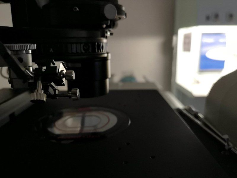 Dettaglio microscopio