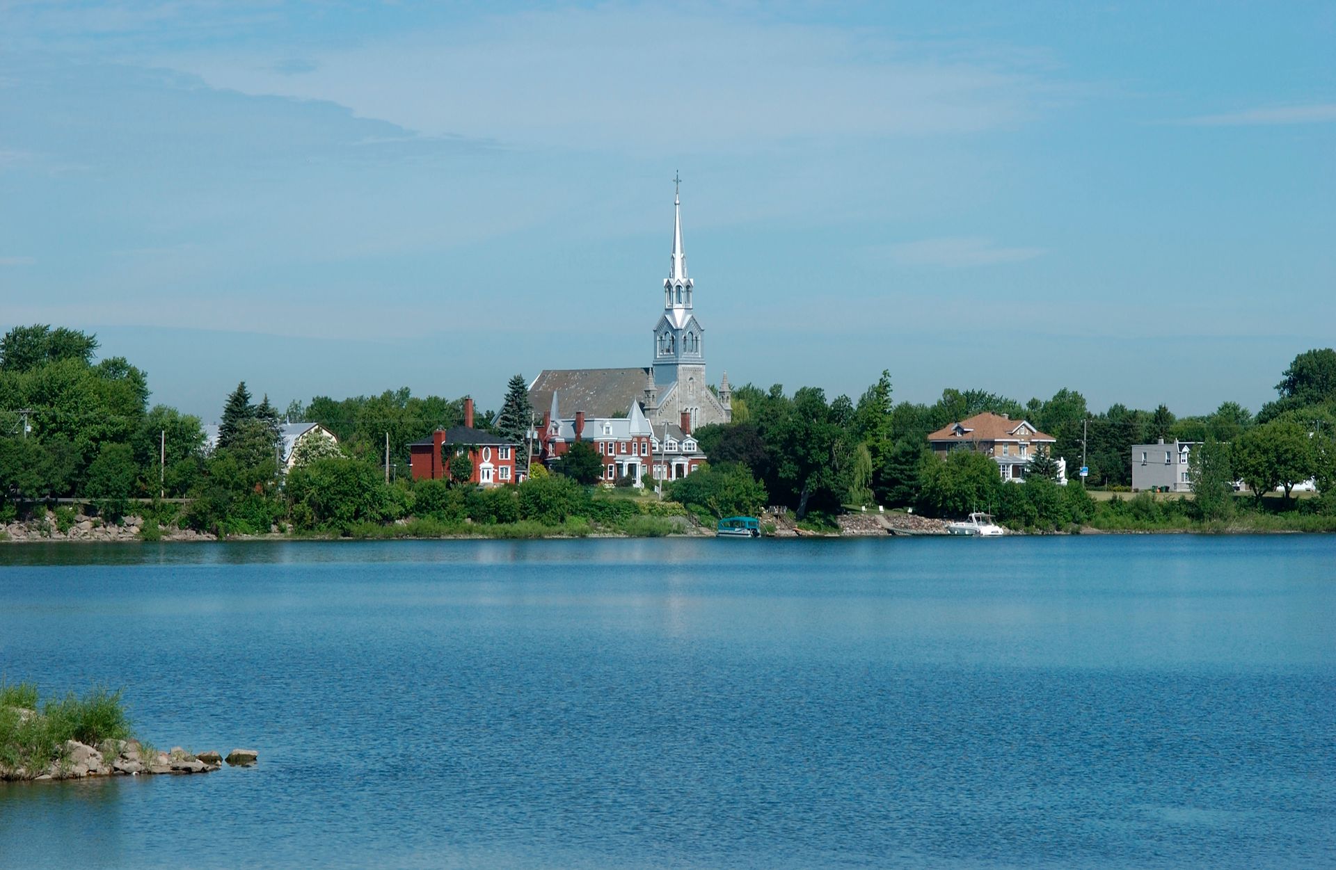 Une vue aérienne de St-Bruno-de-Montarville