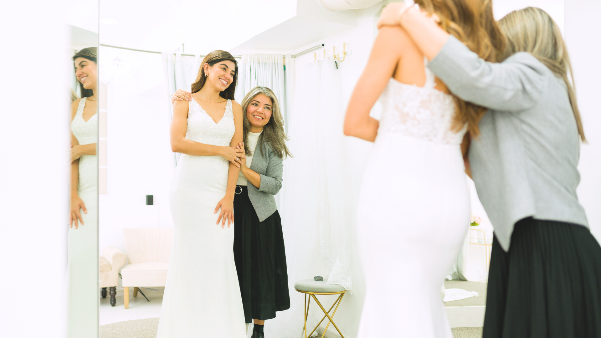 Boutique owner completing a bridal sale using BridalLive Software