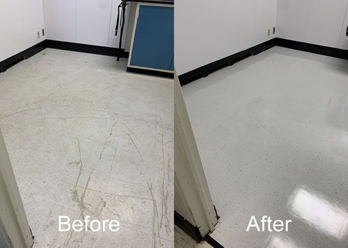 strip wax - before & after