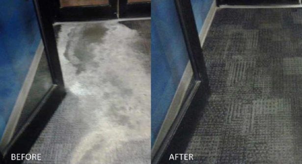 before & after carprt repair