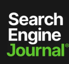 The logo for search engine journal is black and green