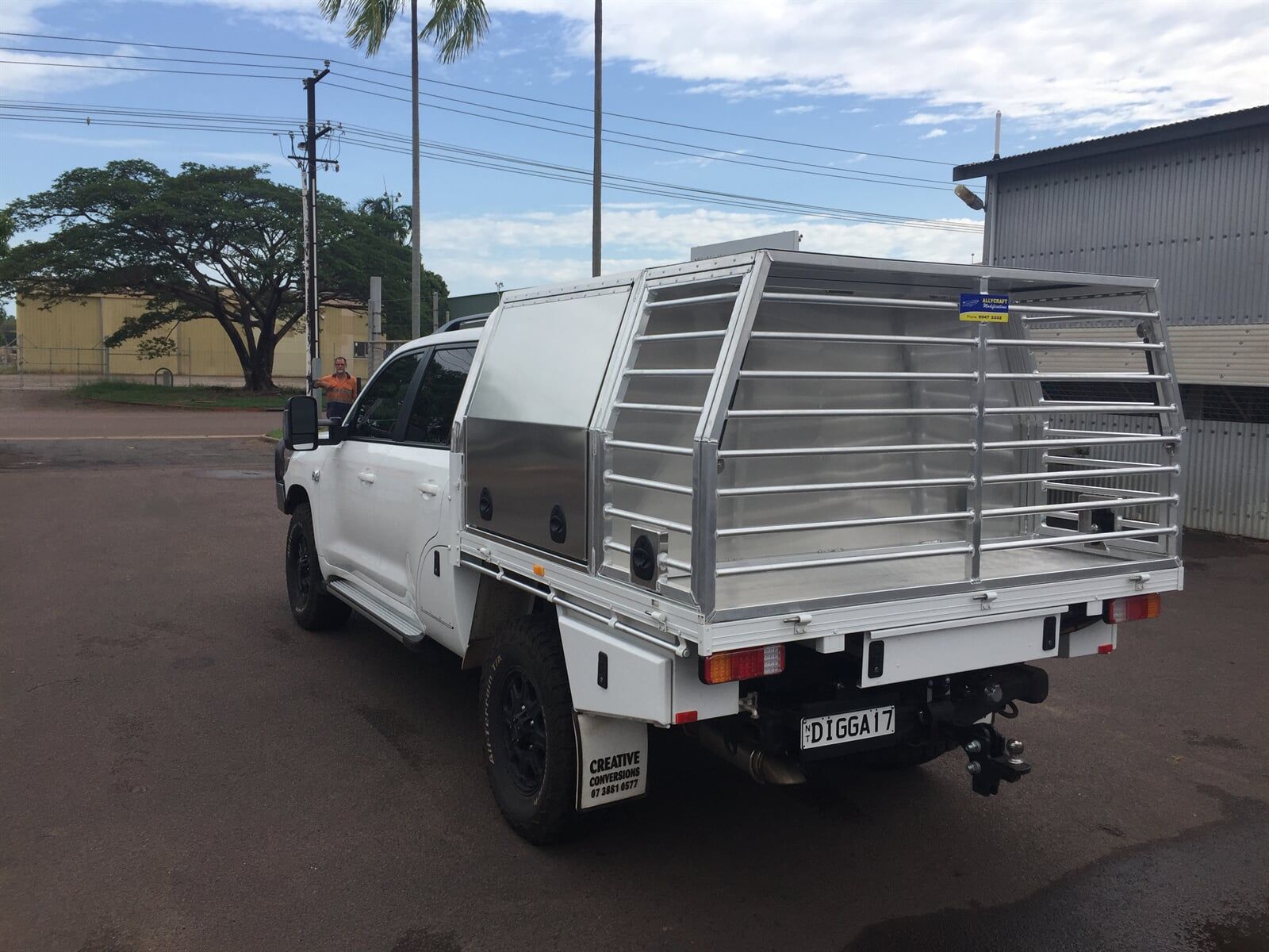 Custom hilux — Allycraft Modifications Aluminum Welding Fabrication Canopy in Winellie, NT