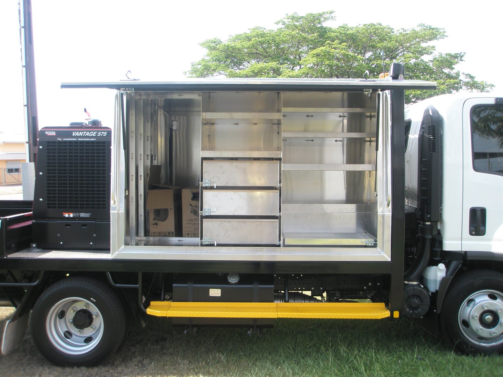 Service box — Allycraft Modifications Aluminum Welding Fabrication Canopy in Winellie, NT