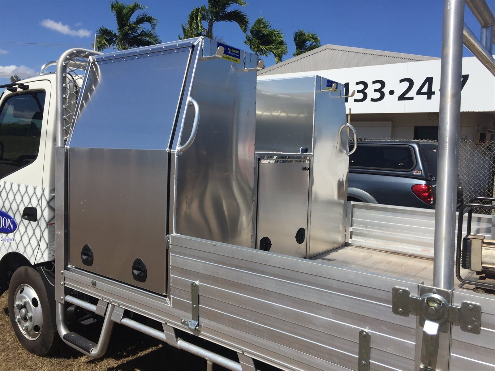 Truck Toolbox — Allycraft Modifications Aluminum Welding Fabrication Canopy in Winellie, NT