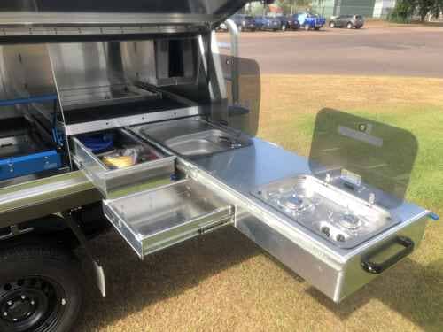 Hilux Camper — Allycraft Modifications Aluminum Welding Fabrication Canopy in Winellie, NT