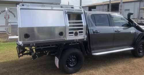 Hilux camper — Allycraft Modifications Aluminum Welding Fabrication Canopy in Winellie, NT