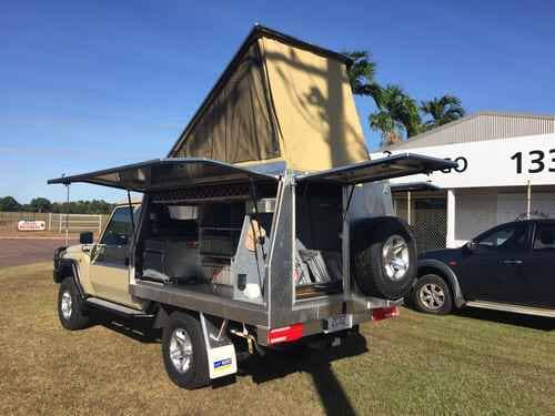 PopTop camper — Allycraft Modifications Aluminum Welding Fabrication Canopy in Winellie, NT