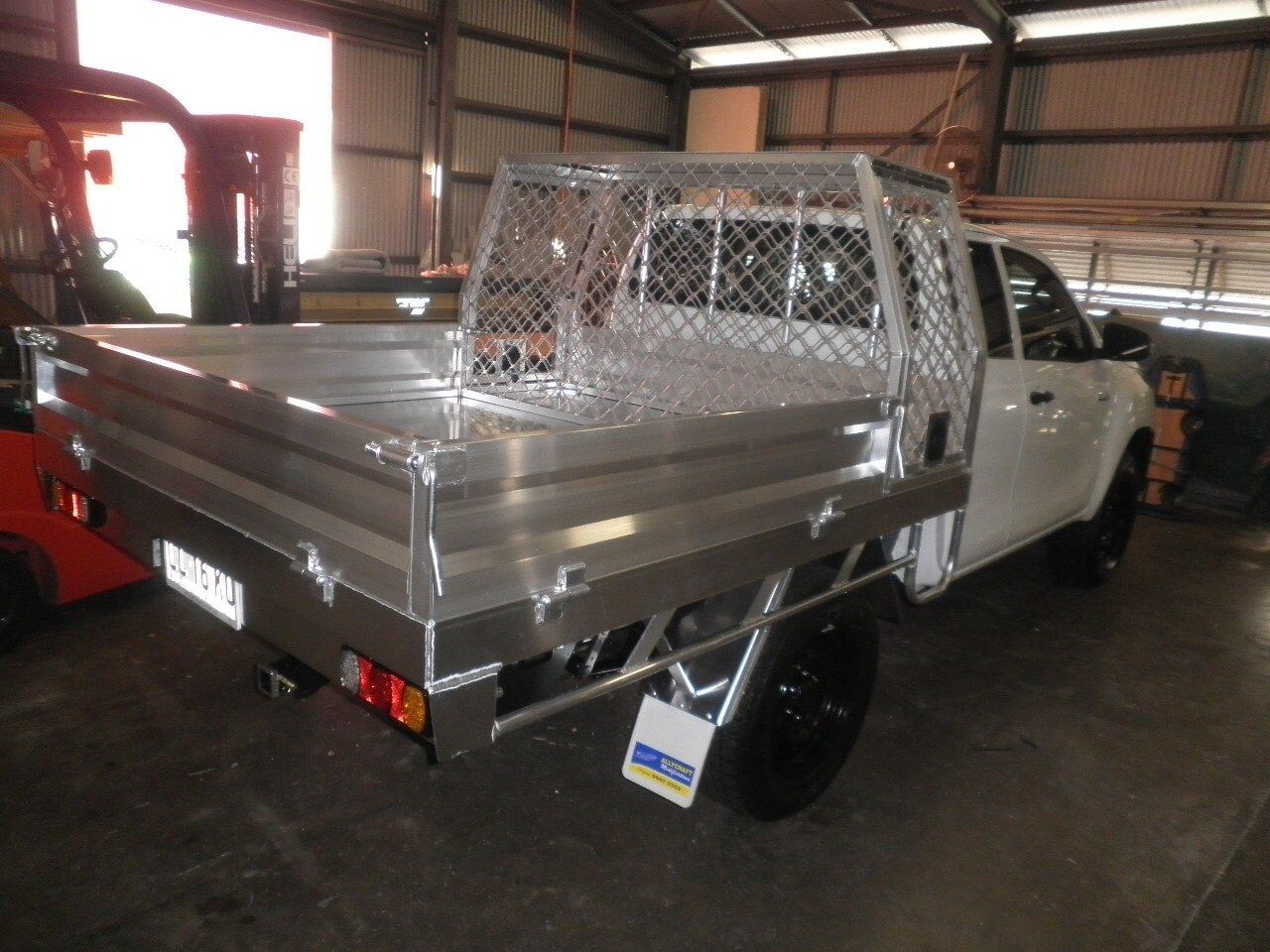 Hilux tray — Allycraft Modifications Aluminum Welding Fabrication Canopy in Winellie, NT