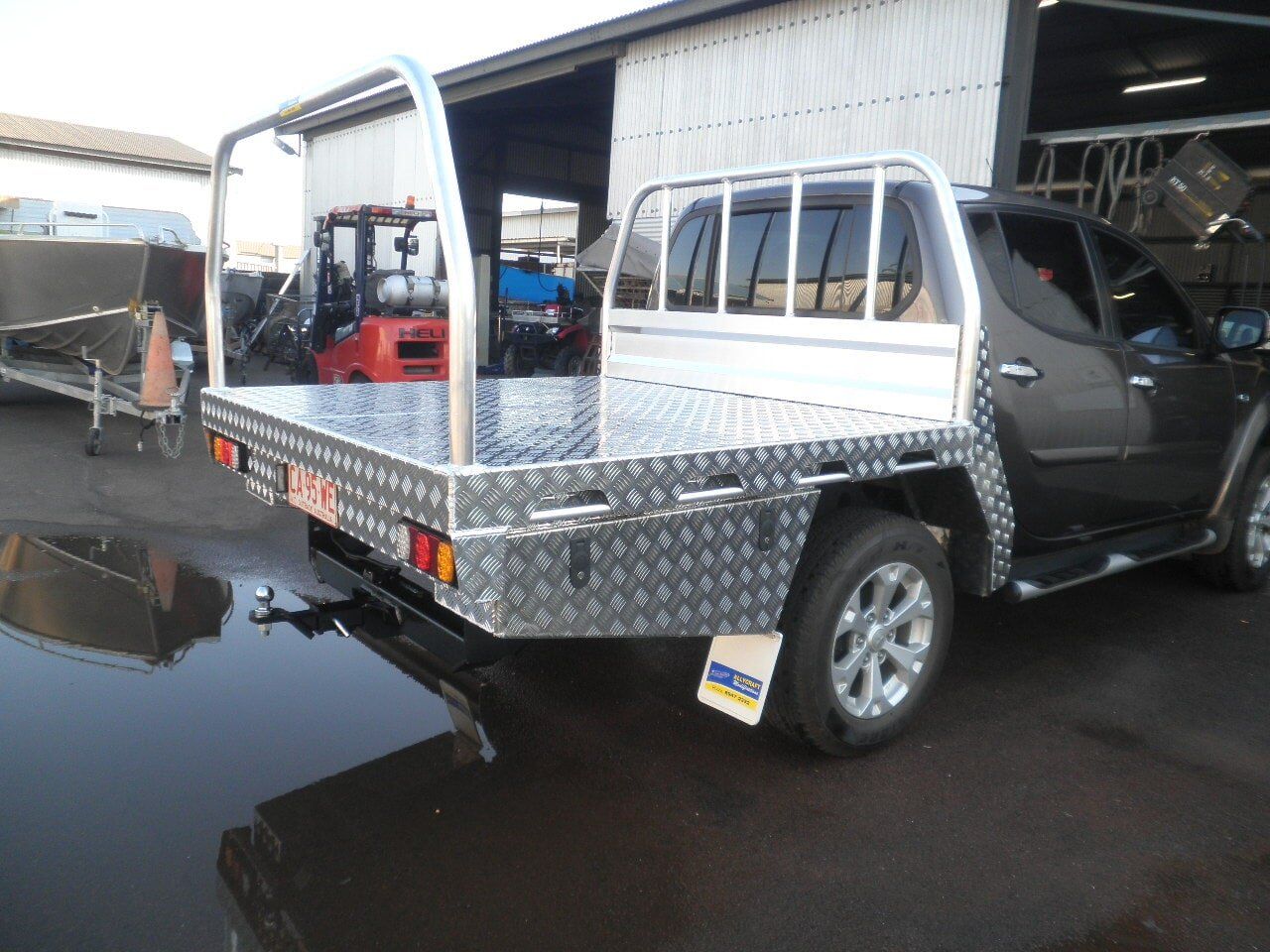 Triton — Allycraft Modifications Aluminum Welding Fabrication Canopy in Winellie, NT