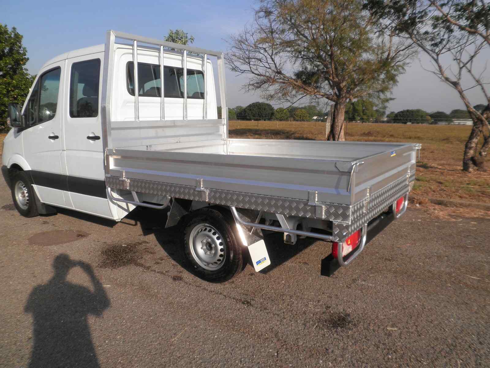 Mercedes Truck — Allycraft Modifications Aluminum Welding Fabrication Canopy in Winellie, NT
