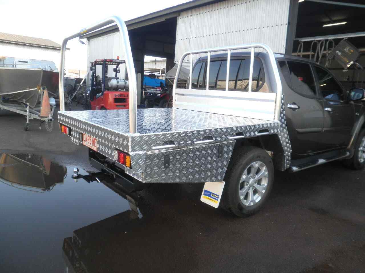 Triton Tray — Allycraft Modifications Aluminum Welding Fabrication Canopy in Winellie, NT