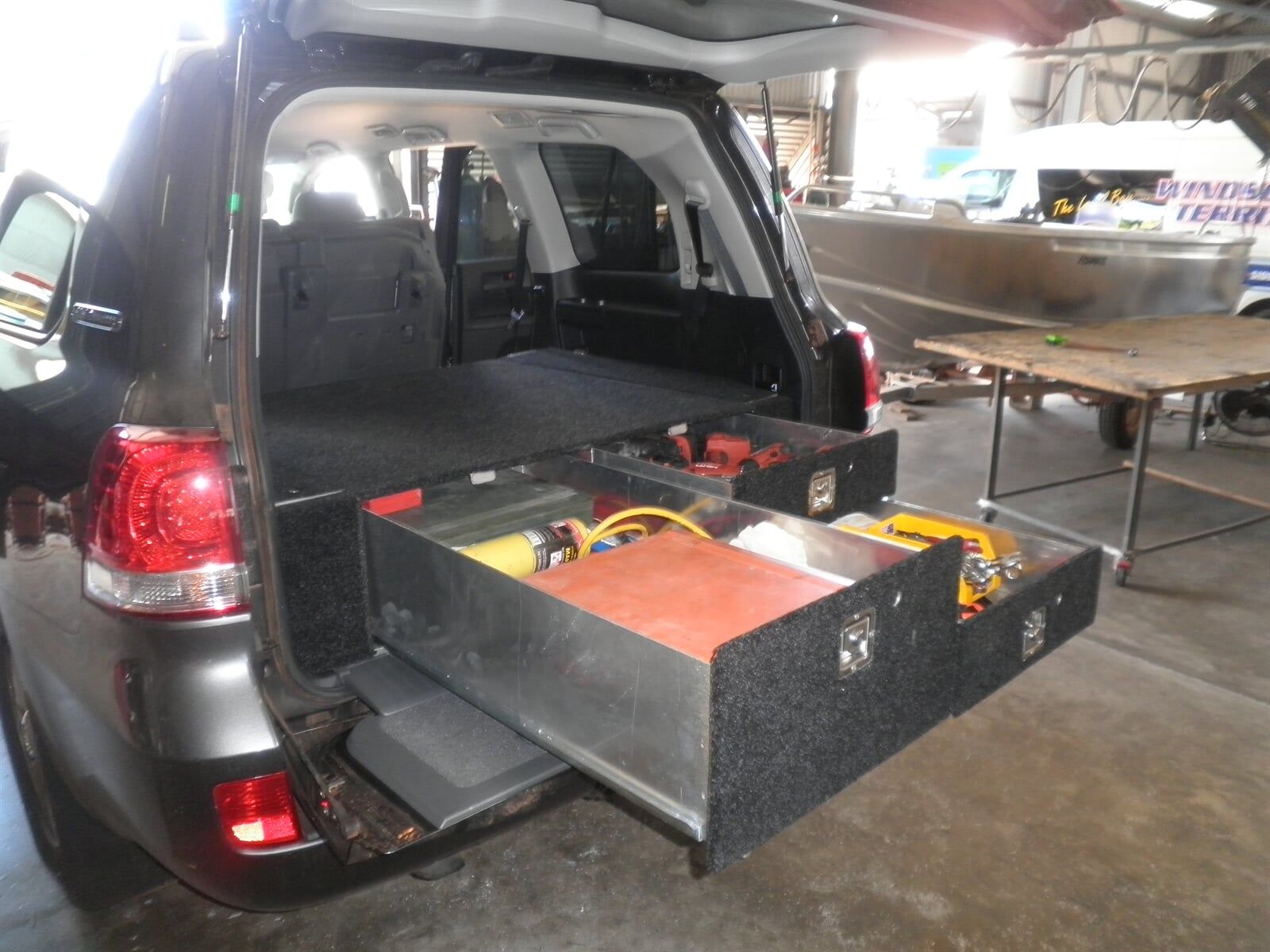 Land cruiser draw — Allycraft Modifications Aluminum Welding Fabrication Canopy in Winellie, NT