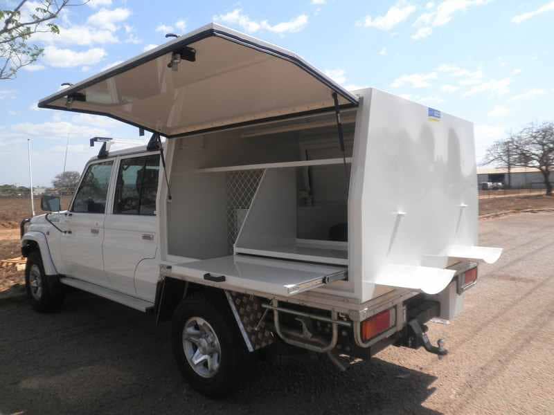 4x4 storage 2 — Allycraft Modifications Aluminum Welding Fabrication Canopy in Winellie, NT