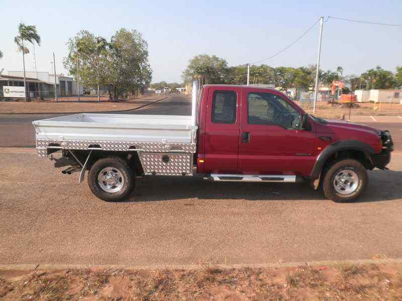 White and red trailer — Allycraft Modifications Aluminum Welding Fabrication Canopy in Winellie, NT
