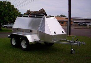 Custom built trailer 2 — Allycraft Modifications Aluminum Welding Fabrication Canopy in Winellie, NT