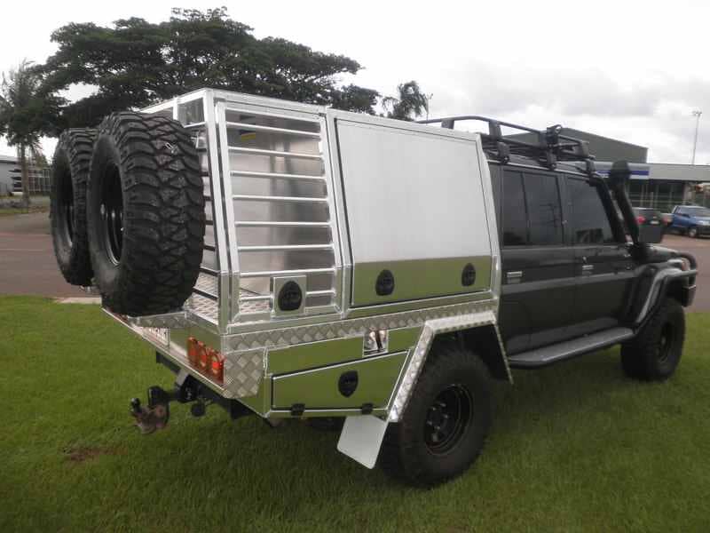 4x4 custom 9 — Allycraft Modifications Aluminum Welding Fabrication Canopy in Winellie, NT