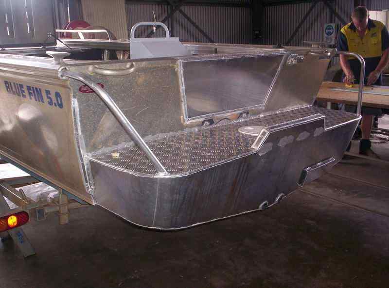 Boat modification — Allycraft Modifications Aluminum Welding Fabrication Canopy in Winellie, NT