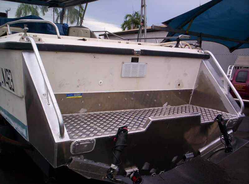 Boat 3 — Allycraft Modifications Aluminum Welding Fabrication Canopy in Winellie, NT