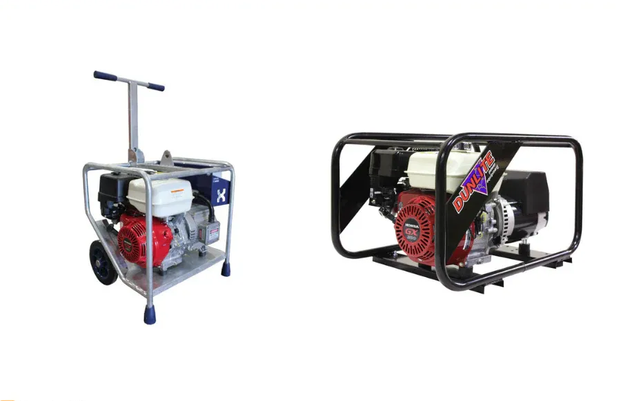 A Portable Unit with Wheels on The Left and A Compact — Superior Access Hire in Wynnum, QLD