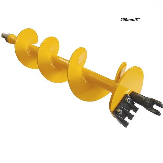 Yellow Auger Drill Bit for Digging Holes — Superior Access Hire in Wynnum, QLD