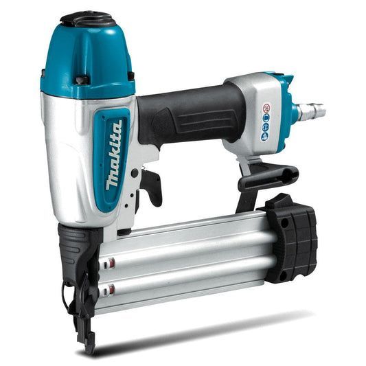 Makita Pneumatic Stapler with Teal and Silver Body — Superior Access Hire in Wynnum, QLD