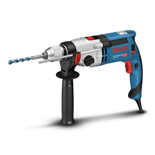 Blue and Gray Bosch Hammer Drill with A Black Handle — Superior Access Hire in Wynnum, QLD