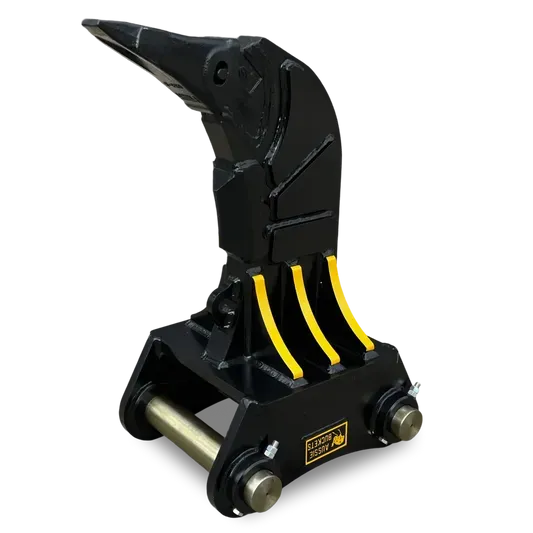 Black Excavator Thumb Attachment — Superior Access Hire in Wynnum, QLD