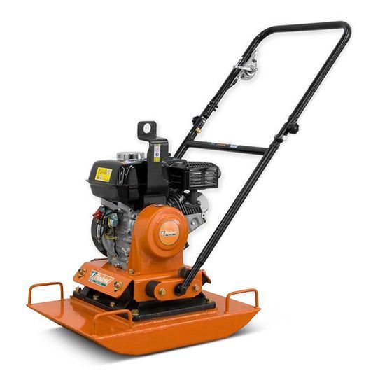 Orange and Black Plate Compactor with A Black Handle — Superior Access Hire in Wynnum, QLD
