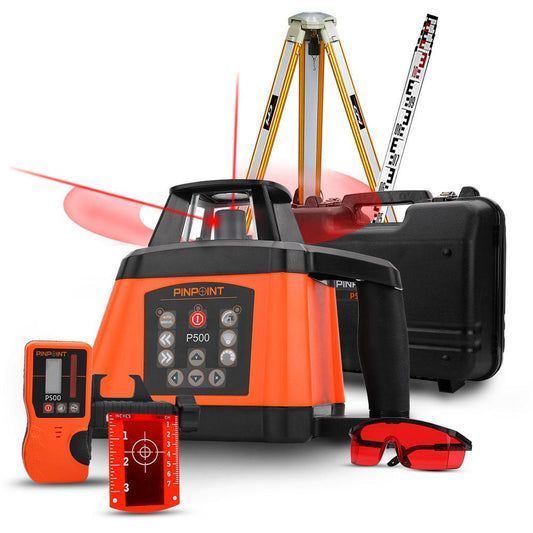 Orange Laser Level with Accessories — Superior Access Hire in Wynnum, QLD