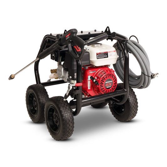 Gas-Powered Pressure Washer with Red Engine — Superior Access Hire in Wynnum, QLD
