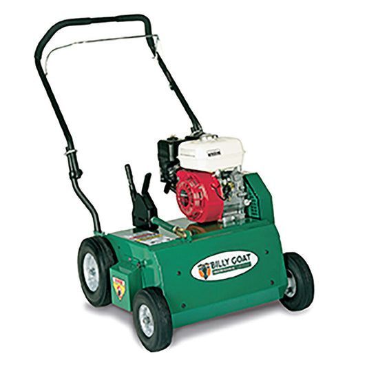Green and Red Billy Goat Lawn Aerator — Superior Access Hire in Wynnum, QLD