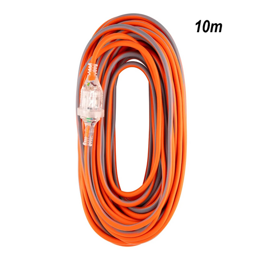 Orange and Gray 10-Meter Extension Cord — Superior Access Hire in Wynnum, QLD